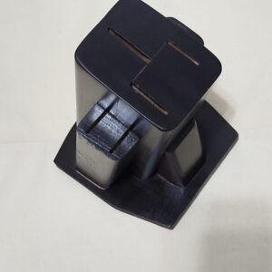 7"Lİ  WENGE RENK AHŞAP BIÇAK KÜTÜKLÜĞÜ